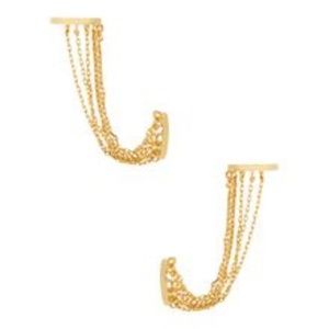 NWT nOir Jewelry Wonderfall Ear Cuff Earrings